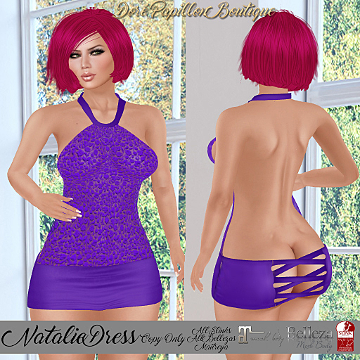 DPB Natalie Dress - Lace Purple  *Maitreya, Slinks & Bellezas*