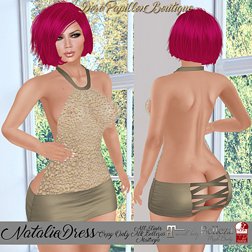 DPB Natalie Dress - Lace Golden  *Maitreya, Slinks & Bellezas*
