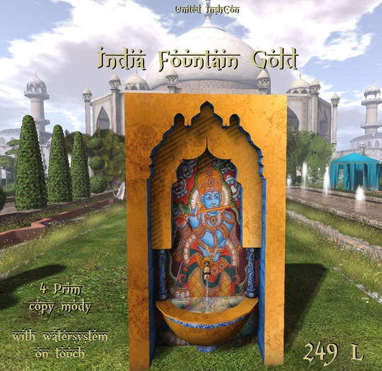 *UI* India Gold Fountain v