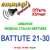 Megapack italian gestures Battute 21-30