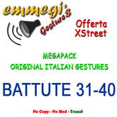 Megapack italian gestures Battute 31-40