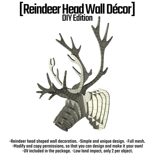 [Reindeer Head Wall Decor - DIY Edition] BOX