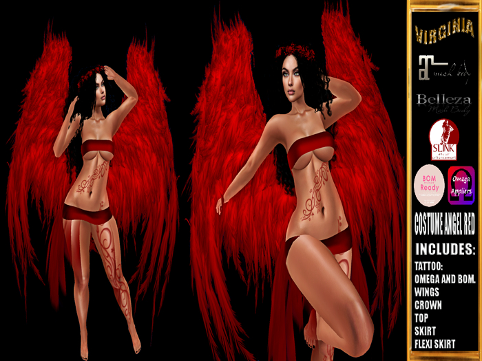 COSTUME ANGEL RED