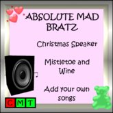 Christmas Speaker Mistletoe and Wine