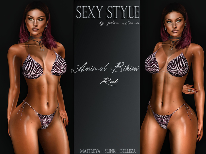 *SexyStyle* ANIMAL Bikini Red