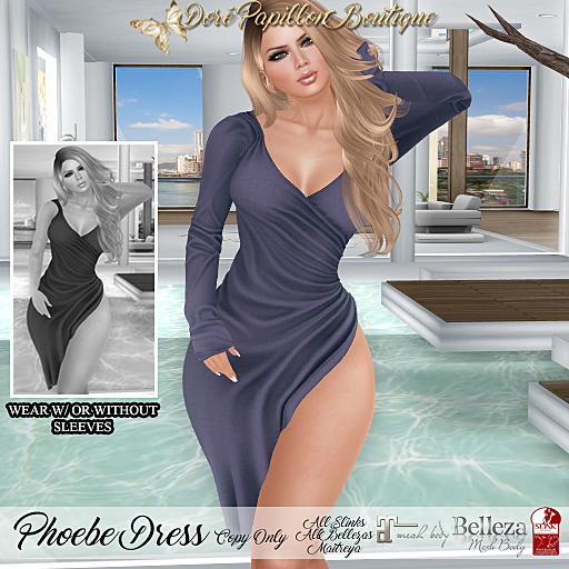 DPB Phoebe Dress - Muted Purple  *Maitreya, Slinks & Bellezas* 