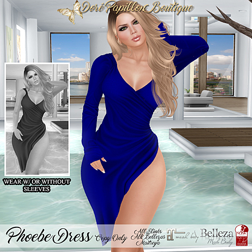 DPB Phoebe Dress - Royale  *Maitreya, Slinks & Bellezas* 
