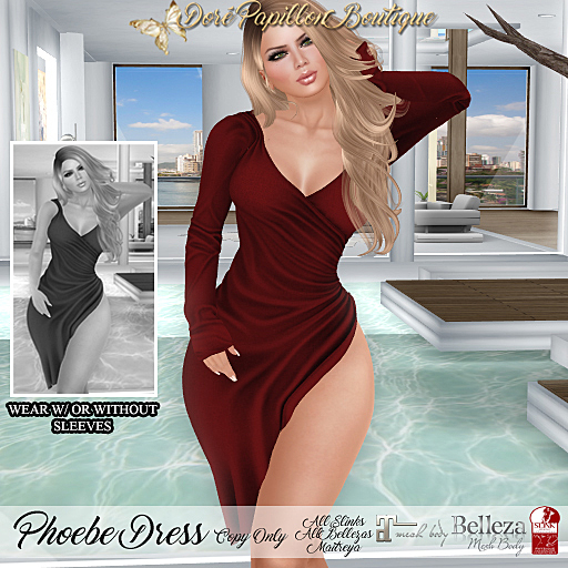 DPB Phoebe Dress - Red  *Maitreya, Slinks & Bellezas* 