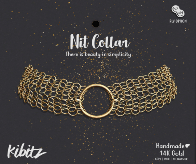 Kibitz - Nit collar - onyx
