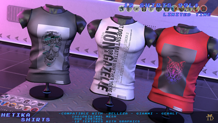 'TD' Hetika Shirts -FATPACK- DEMO