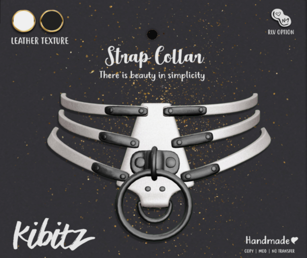 Kibitz - Strap collar - silver