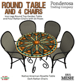 Round Table Native American Rosette