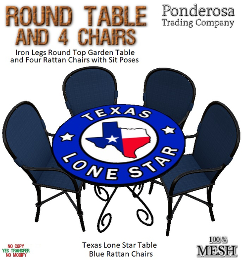 Round Table Texas Lone Star