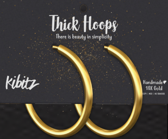 Kibitz - Thick hoops - SILVER