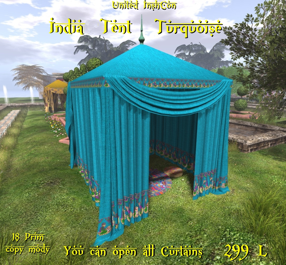 *UI* India Tent Turquoise v