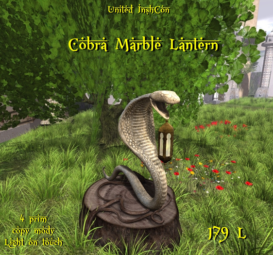 *UI* Cobra Marble Lantern v