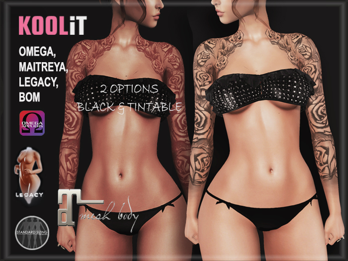 KooLit - Roses Bolero Tattoo Omega/Maitreya/Legacy/BOM (Add Me)