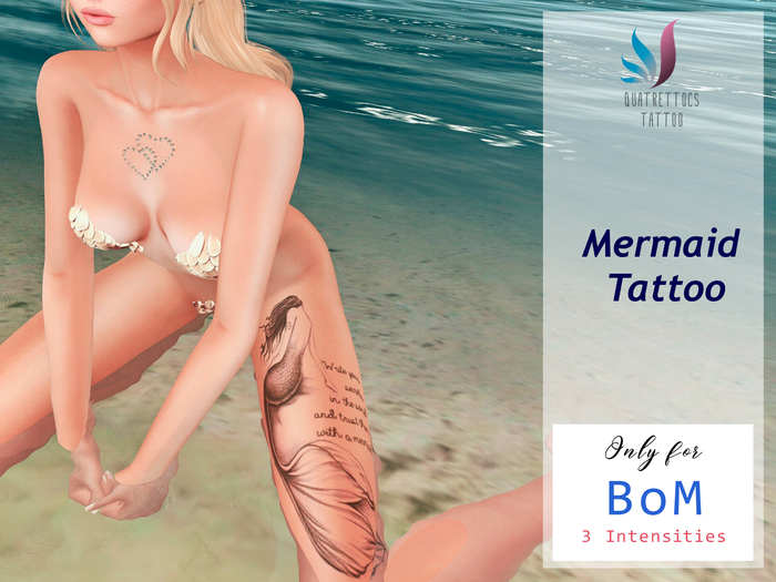 MERMAID * SIREN - Leg Tattoo for BoM