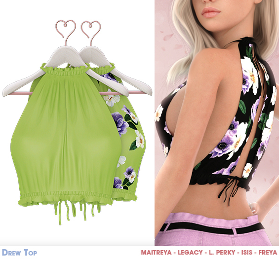 .Safira. Drew Top Lime