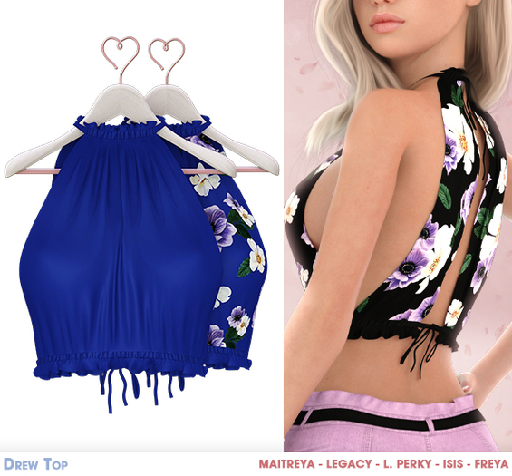 .Safira. Drew Top Navy