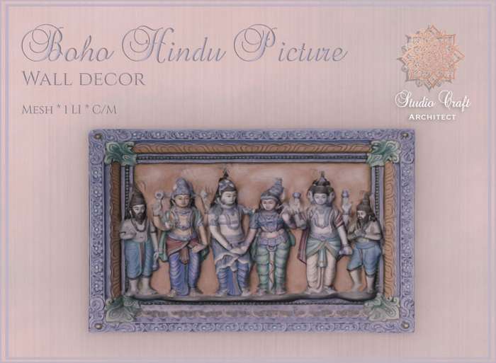 Studio Craft *  Hindu Picture Blue