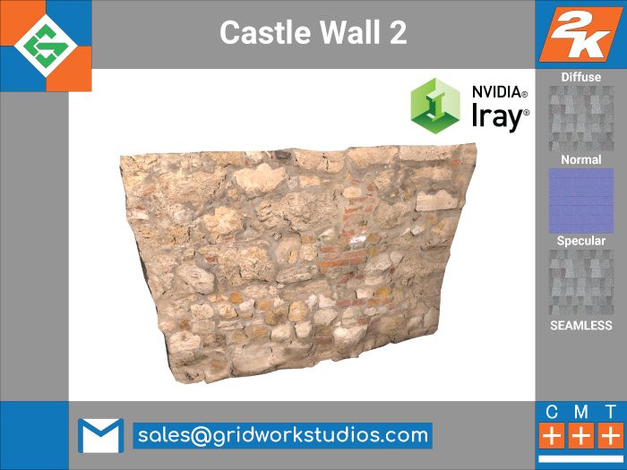 [ G.W.S. ] MESH: Castle Wall 2