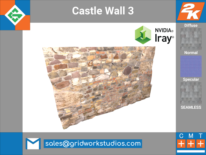 [ G.W.S. ] MESH: Castle Wall 3