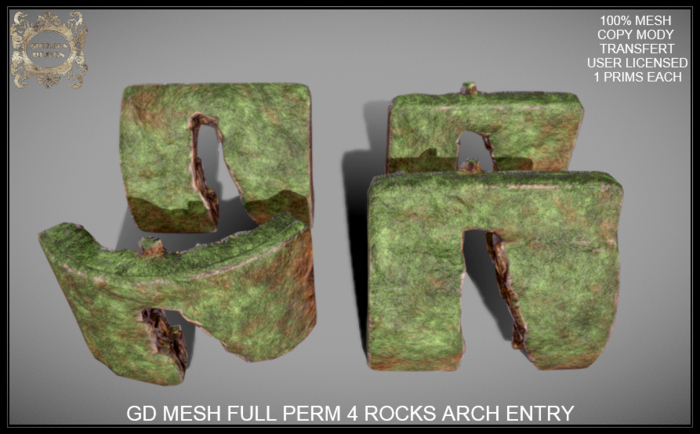 GD MESH FULL PERM 4 ROCKS ARCH ENTRY