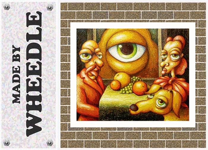 =W= THE UNFORESEEN DINNER GUEST - art