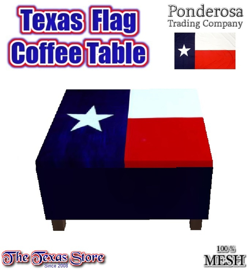 Texas Flag Coffee Table