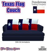Texas Flag Couch