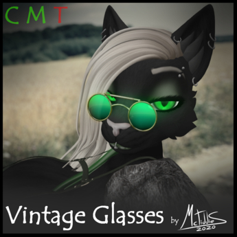 Second Life Marketplace - Furry Vintage Glasses - by McTiddies~!