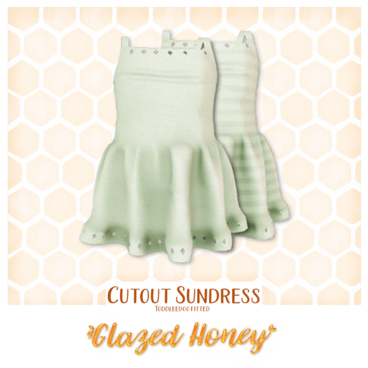 {Glazed Honey} Cutout Sundress TDF -  Spring