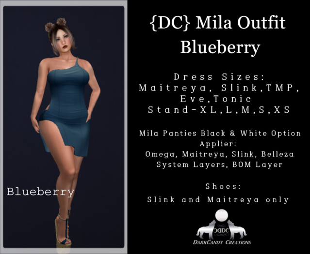 {DC}Mila Dress Blueberry(Wear)