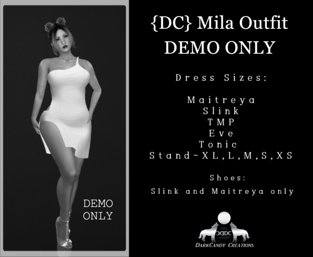 {DC}Mila Outfit DEMO ONLY vF(Please Wear/Add)