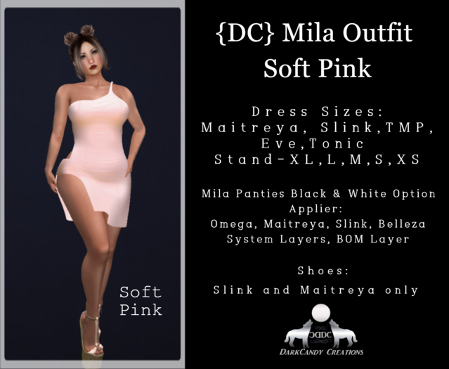 {DC}Mila Dress Soft Pink