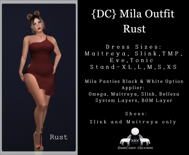 {DC}Mila Outfit Rust vF (Please Wear/Add)
