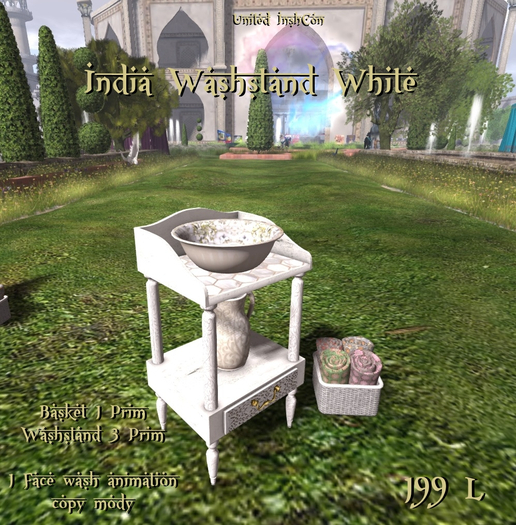 *UI* India Washstand White v