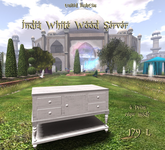 *UI* India White Wood Server v