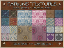 Parkins Textures - Square Rug Set - 20x Full Perm 512x1024 - Carpet, Furnishing, Home, Decor, Mat, Floor, Room, Designer
