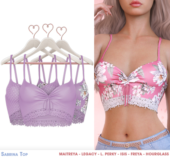 .Safira. Sabrina Top Lilac