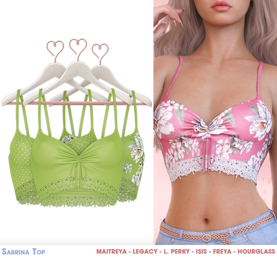 .Safira. Sabrina Top Lime