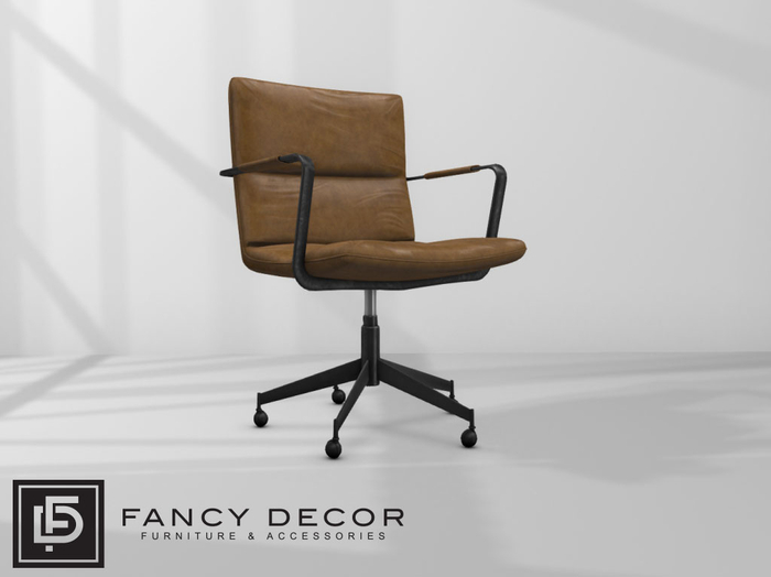 Fancy Decor: Henrik Computer Chair (brown leather)