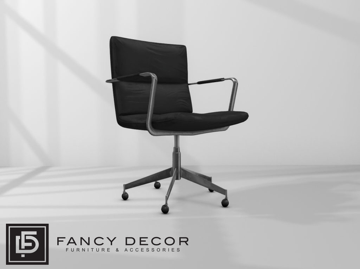 Fancy Decor: Henrik Computer Chair (black leather)