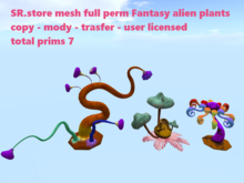SR.store mesh full perm Fantasy alien plants