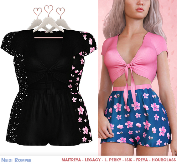 .Safira. Neidi Romper Black