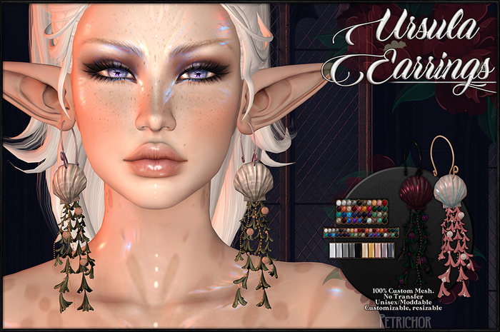:[P]:- The Ursula Earrings