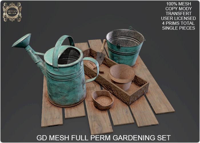 GD MESH FULL PERM GARDENING SET