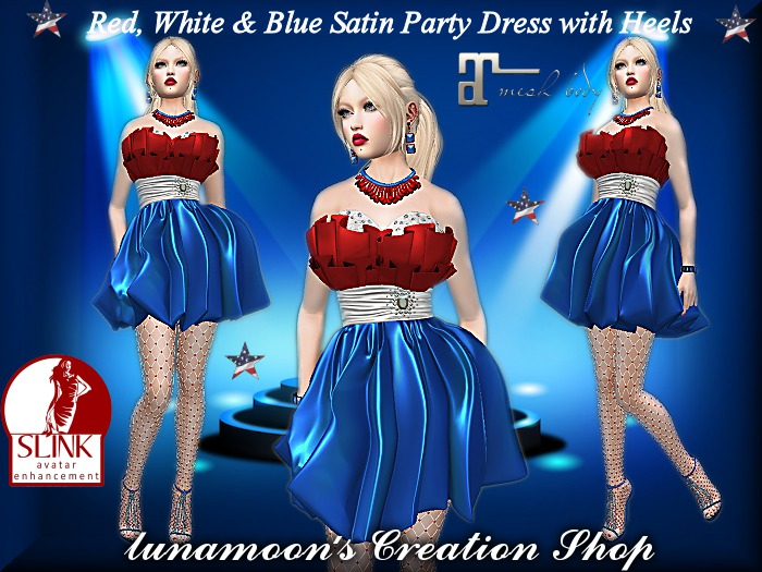 DEMO-RWB Party Dress with Heels
