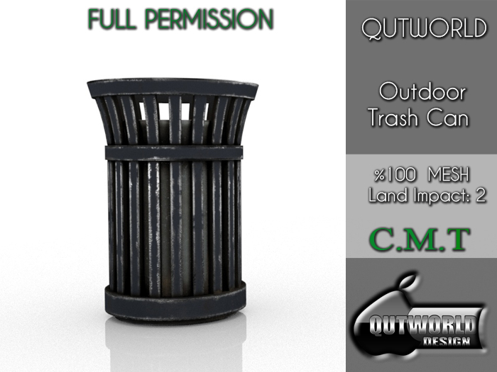 .::QUTWORLD Outdoor Trash Can::.FP 